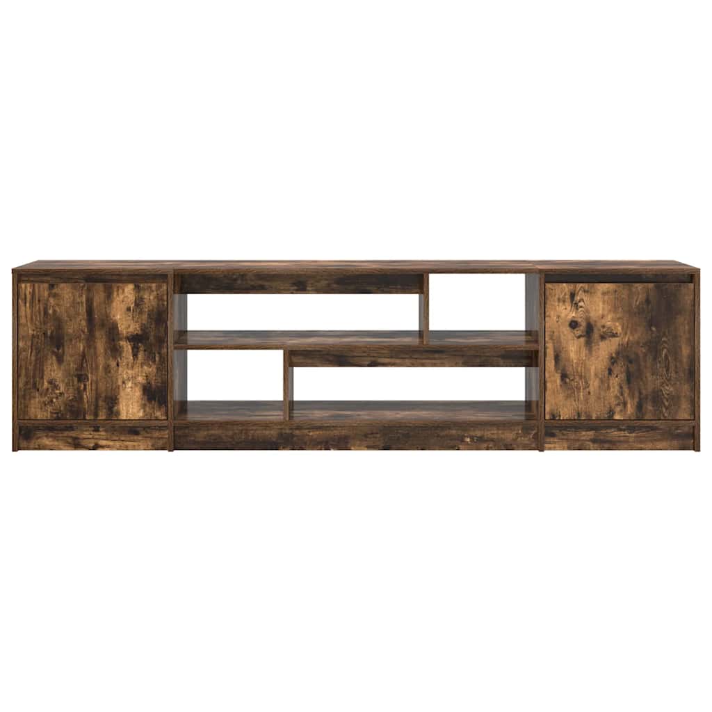Modern Wooden 74 Inch TV Tele Stand Unit Cabinet With Open Storage & 2 Doors
