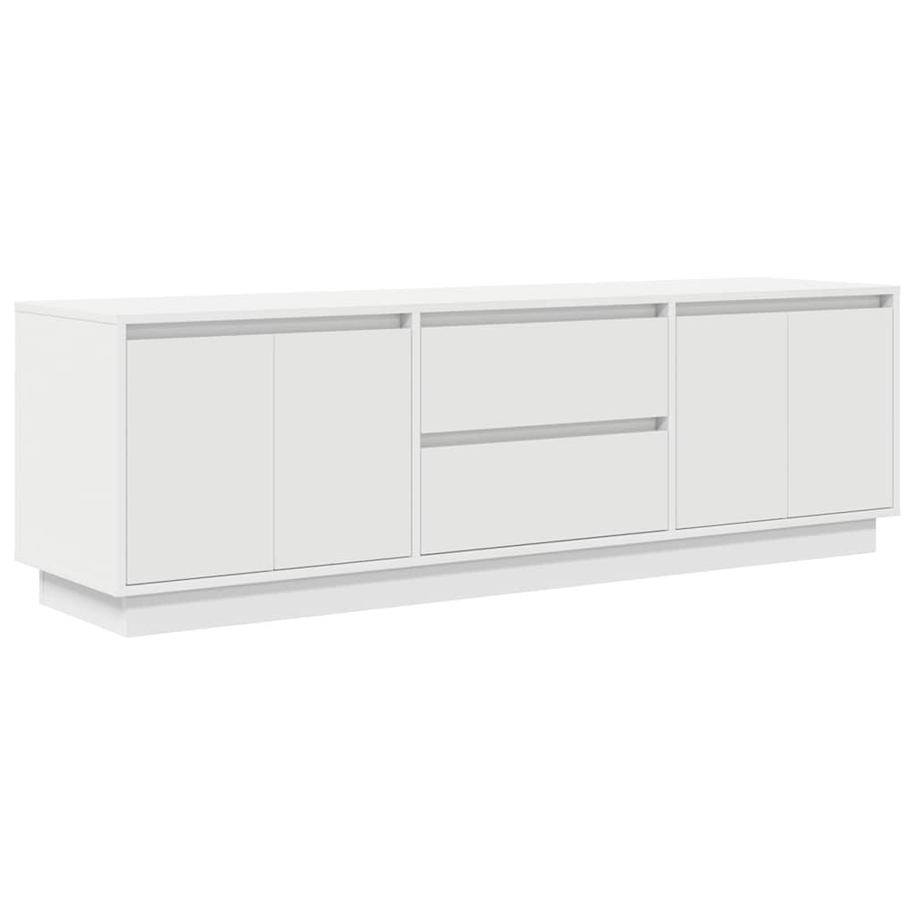Modern Wooden 63 Inches TV Tele Stand Unit Cabinet With LED Lights & Storage