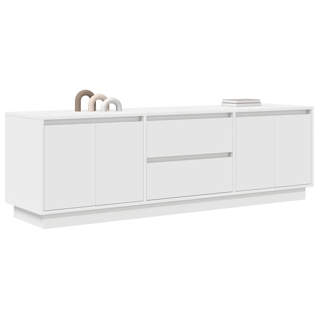 Modern Wooden 63 Inches TV Tele Stand Unit Cabinet With LED Lights & Storage