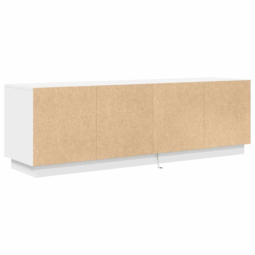 Modern Wooden 63 Inches TV Tele Stand Unit Cabinet With LED Lights & Storage