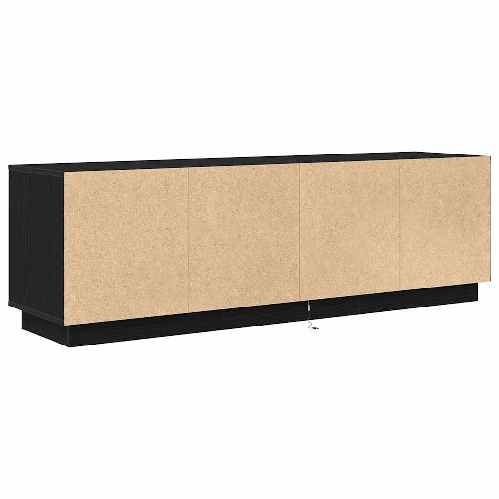 Modern Wooden 63 Inches TV Tele Stand Unit Cabinet With LED Lights & Storage