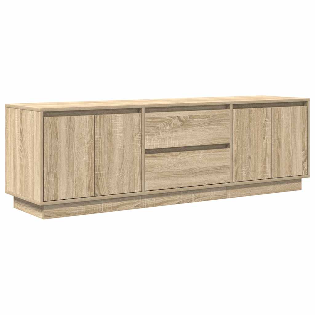 Modern Wooden 63 Inches TV Tele Stand Unit Cabinet With LED Lights & Storage