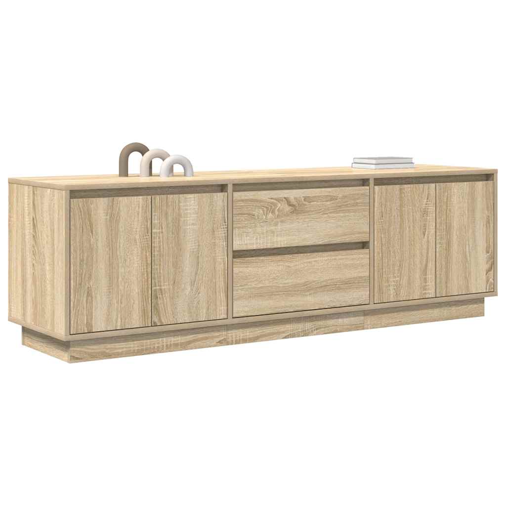 Modern Wooden 63 Inches TV Tele Stand Unit Cabinet With LED Lights & Storage