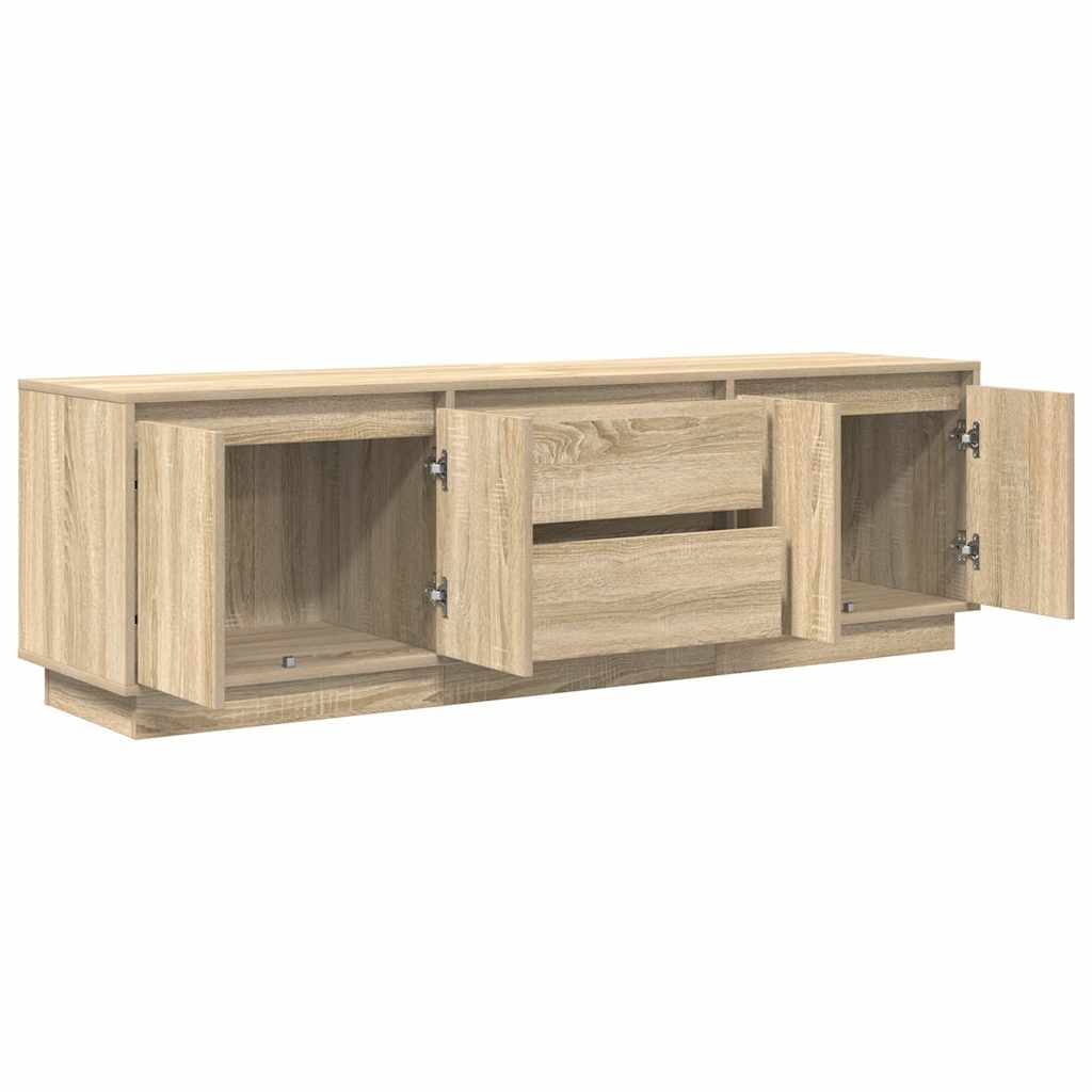 Modern Wooden 63 Inches TV Tele Stand Unit Cabinet With LED Lights & Storage