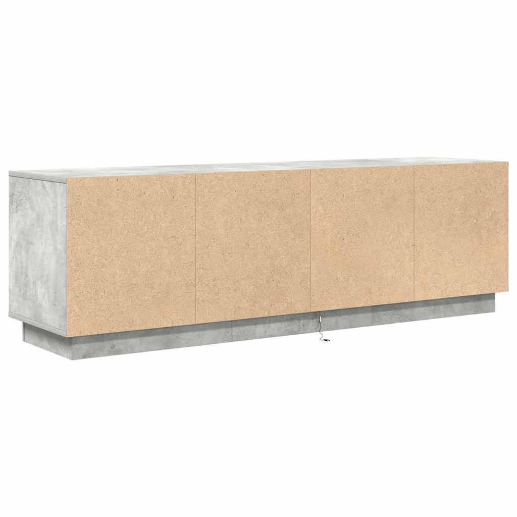 Modern Wooden 63 Inches TV Tele Stand Unit Cabinet With LED Lights & Storage