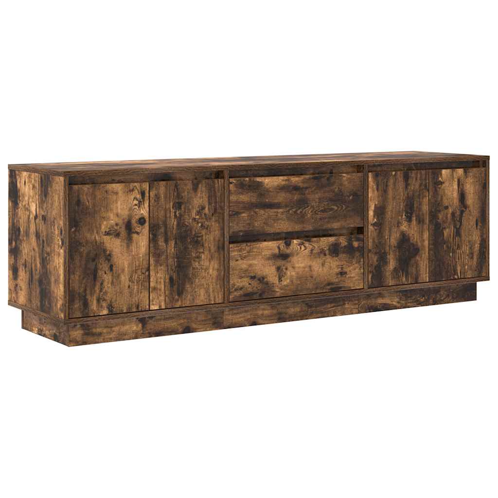 Modern Wooden 63 Inches TV Tele Stand Unit Cabinet With LED Lights & Storage