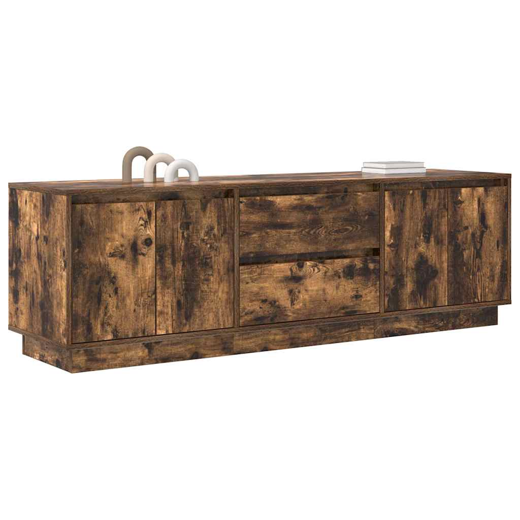 Modern Wooden 63 Inches TV Tele Stand Unit Cabinet With LED Lights & Storage