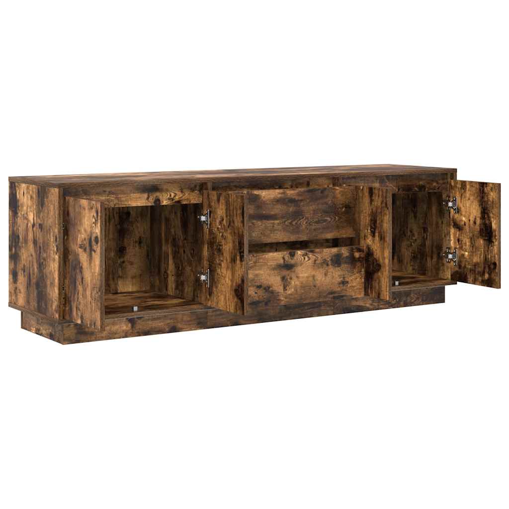 Modern Wooden 63 Inches TV Tele Stand Unit Cabinet With LED Lights & Storage