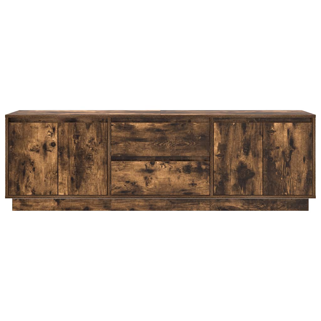 Modern Wooden 63 Inches TV Tele Stand Unit Cabinet With LED Lights & Storage