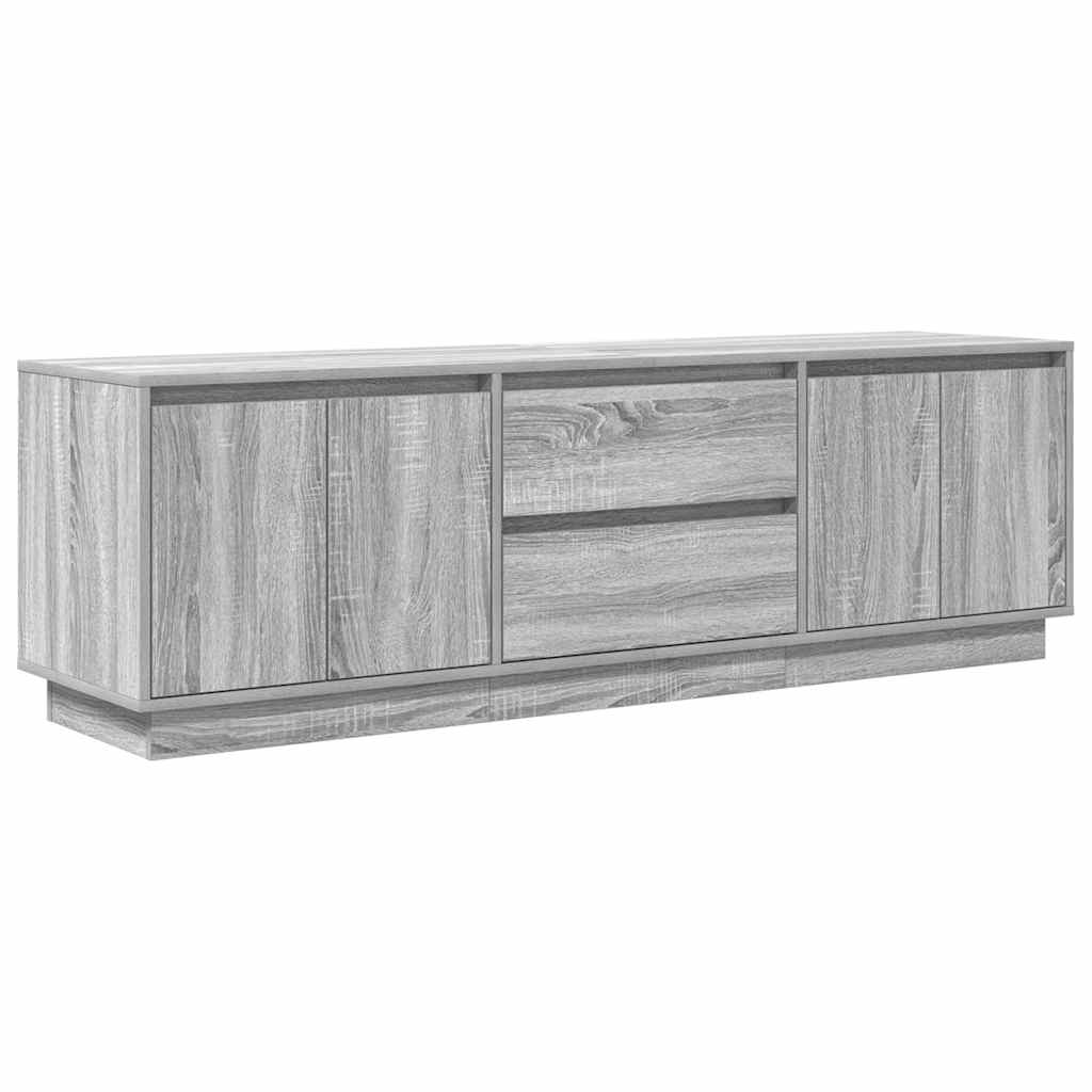 Modern Wooden 63 Inches TV Tele Stand Unit Cabinet With LED Lights & Storage