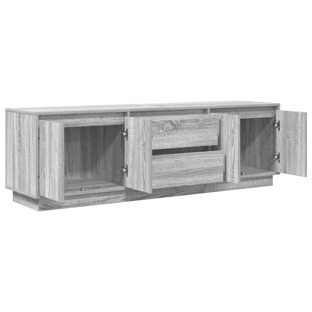 Modern Wooden 63 Inches TV Tele Stand Unit Cabinet With LED Lights & Storage