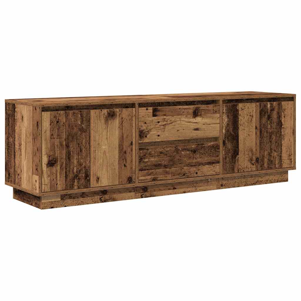 Modern Wooden 63 Inches TV Tele Stand Unit Cabinet With LED Lights & Storage