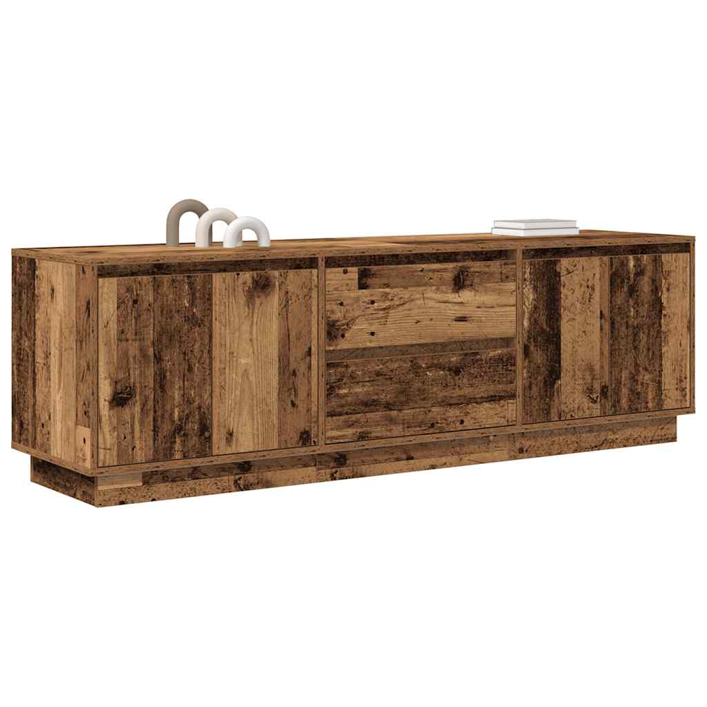 Modern Wooden 63 Inches TV Tele Stand Unit Cabinet With LED Lights & Storage