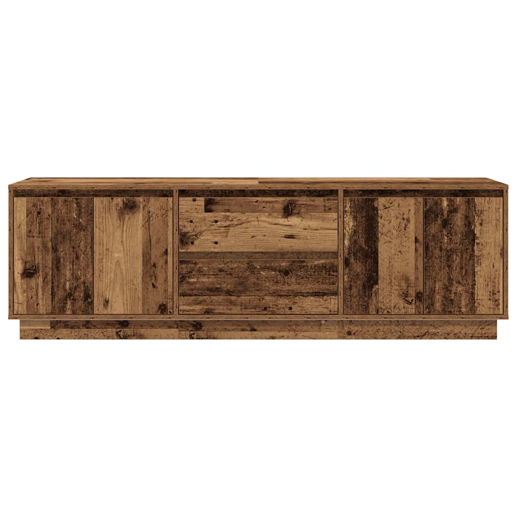 Modern Wooden 63 Inches TV Tele Stand Unit Cabinet With LED Lights & Storage