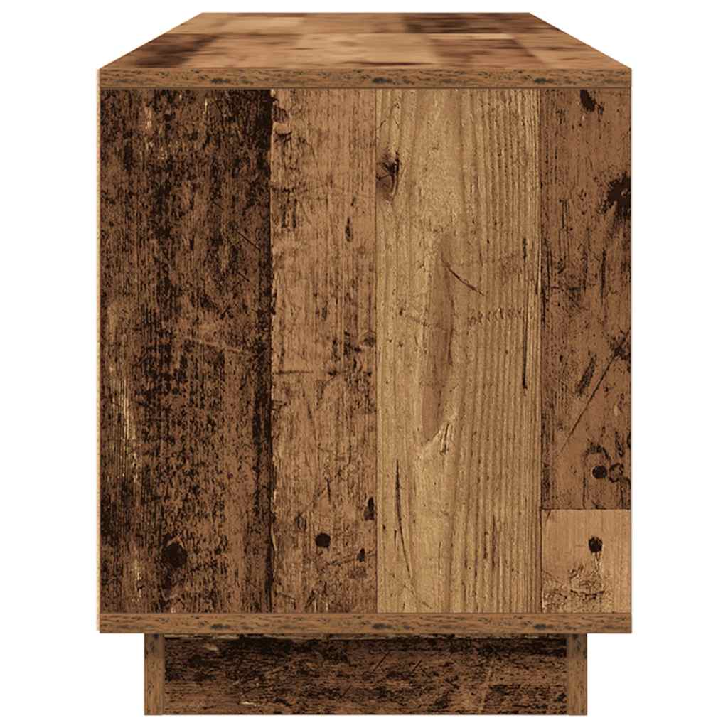 Modern Wooden 63 Inches TV Tele Stand Unit Cabinet With LED Lights & Storage