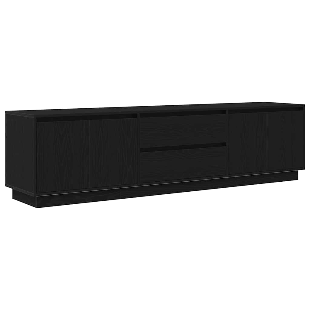 Modern Wooden Large 76 Inch TV Tele Stand Unit Cabinet With LED Lights & Storage