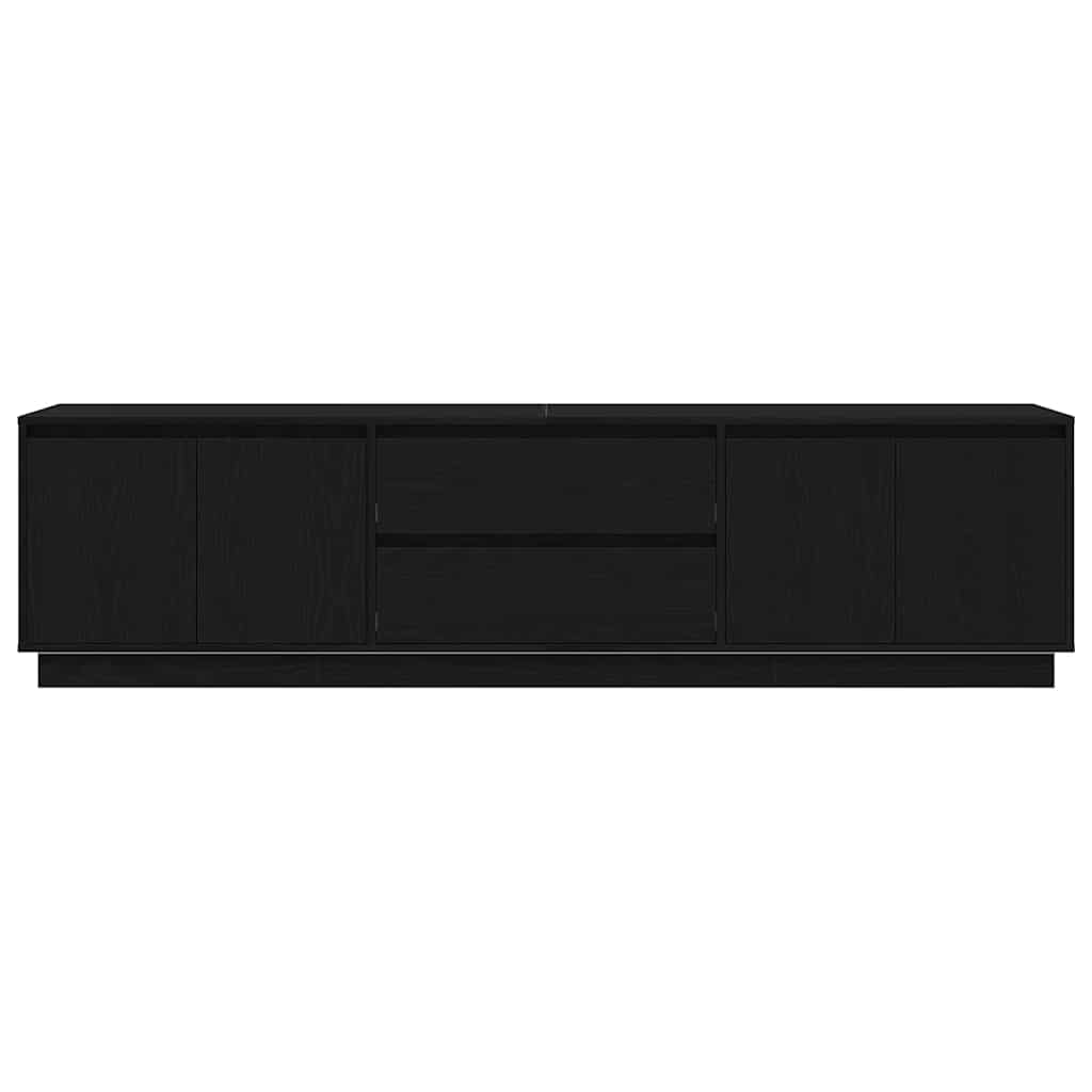 Modern Wooden Large 76 Inch TV Tele Stand Unit Cabinet With LED Lights & Storage