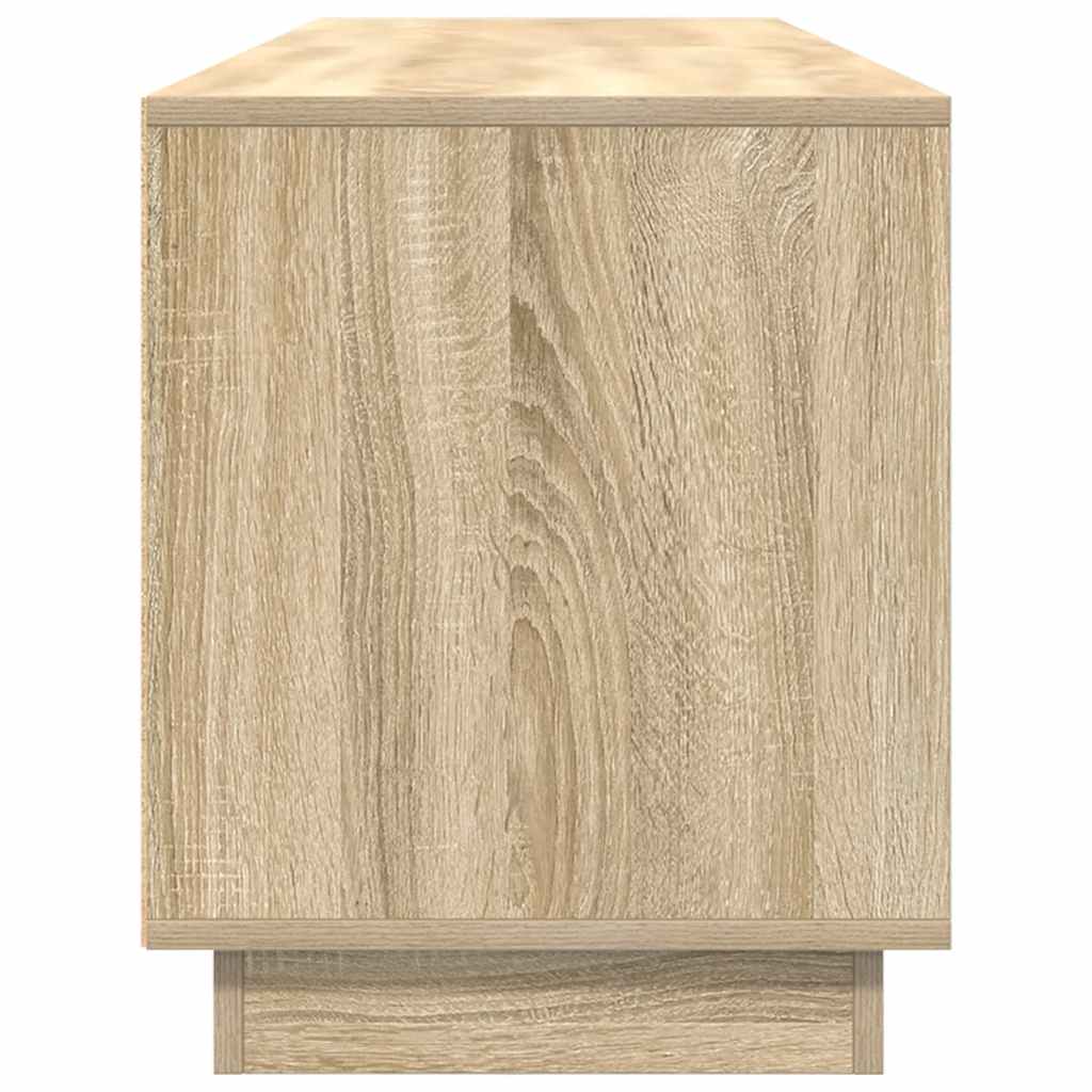 Modern Wooden Large 76 Inch TV Tele Stand Unit Cabinet With LED Lights & Storage