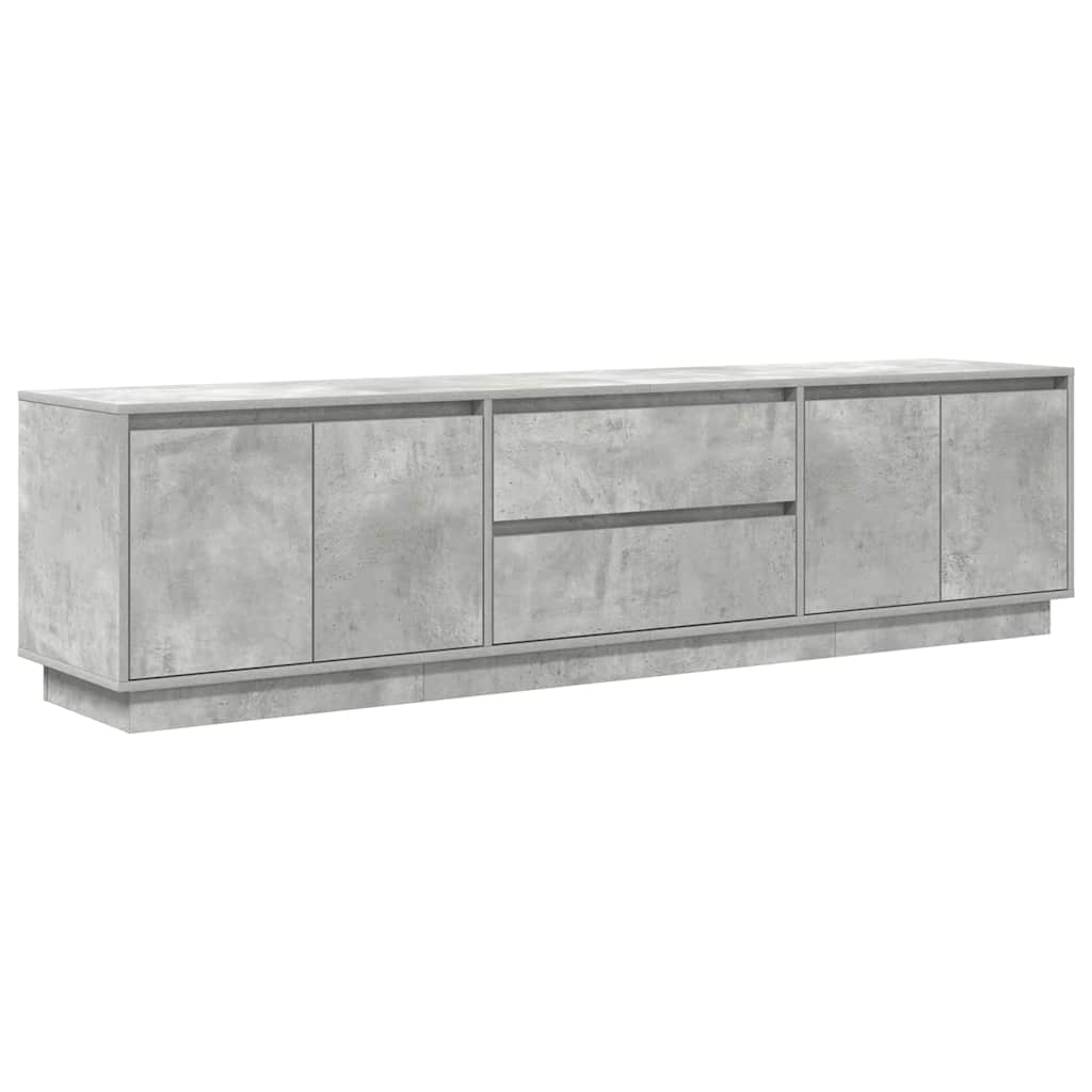 Modern Wooden Large 76 Inch TV Tele Stand Unit Cabinet With LED Lights & Storage