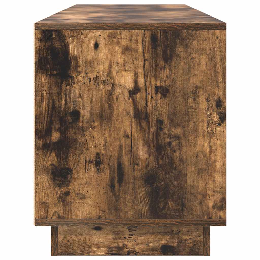 Modern Wooden Large 76 Inch TV Tele Stand Unit Cabinet With LED Lights & Storage