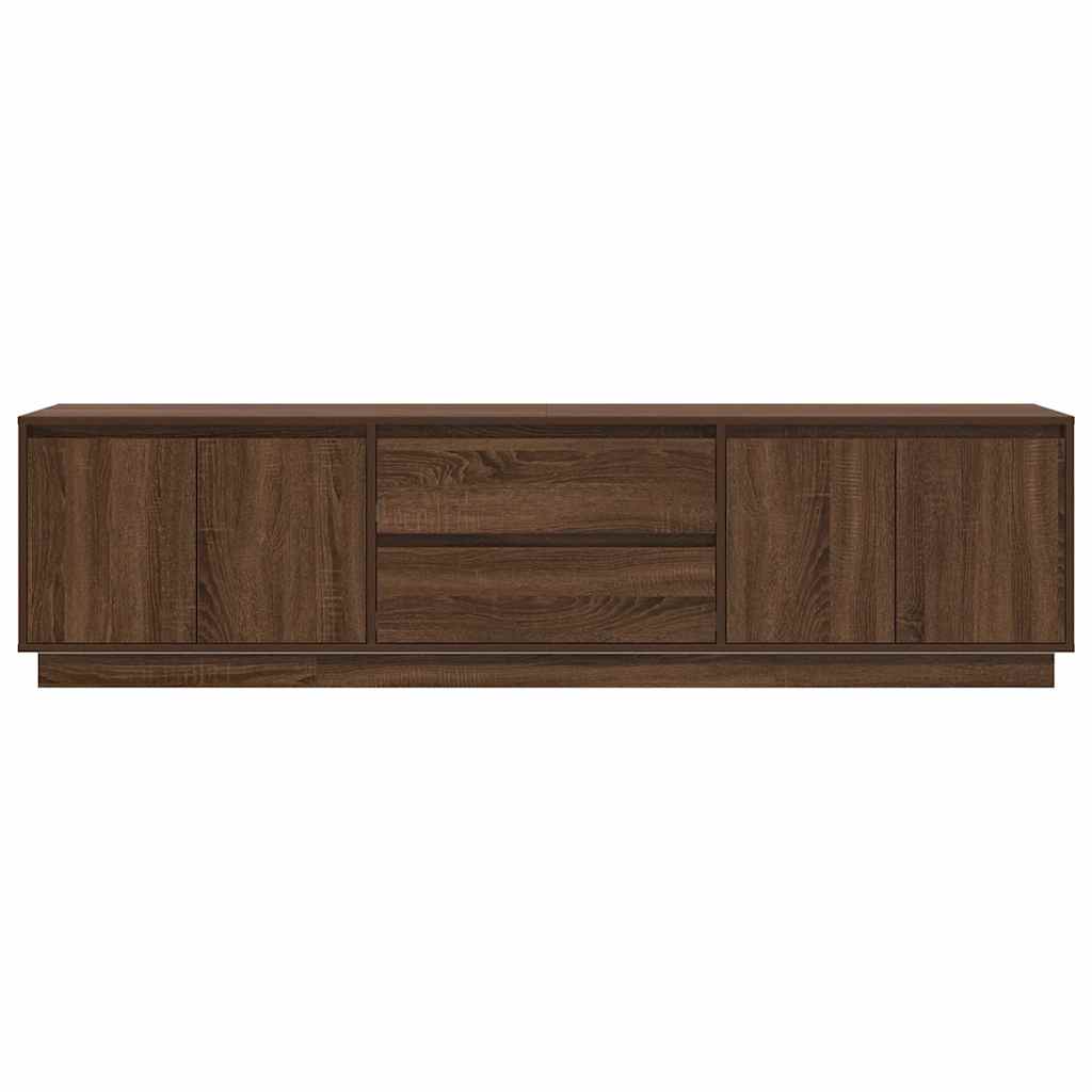 Modern Wooden Large 76 Inch TV Tele Stand Unit Cabinet With LED Lights & Storage