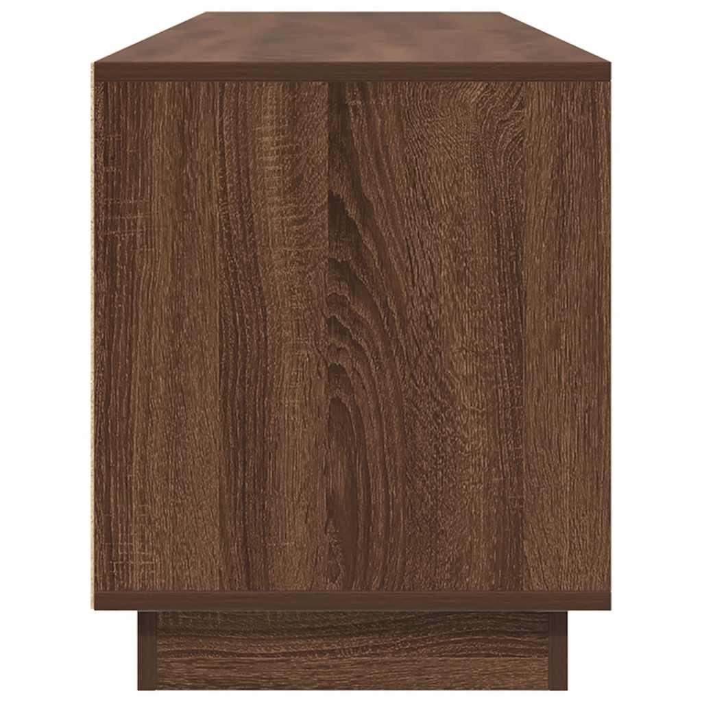 Modern Wooden Large 76 Inch TV Tele Stand Unit Cabinet With LED Lights & Storage