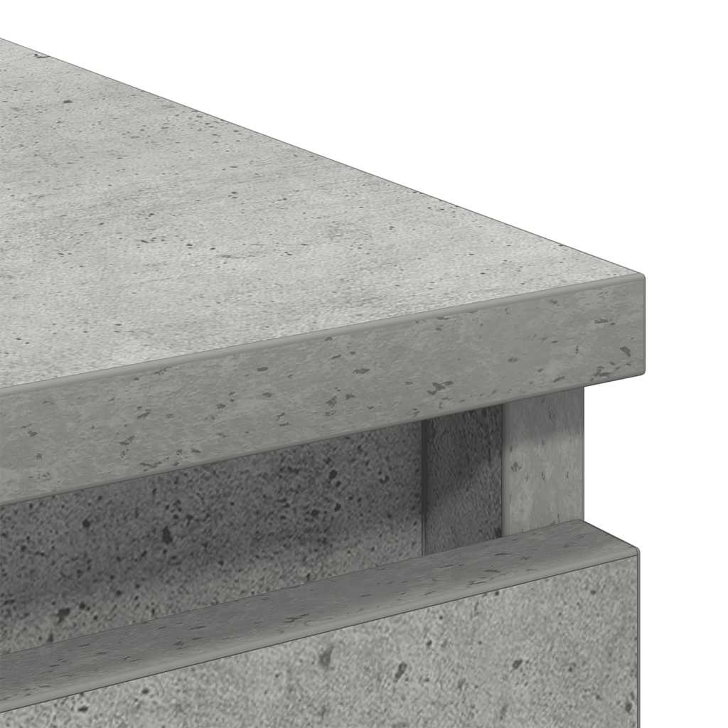 Sideboard Concrete Grey 80x35x99 cm Engineered Wood