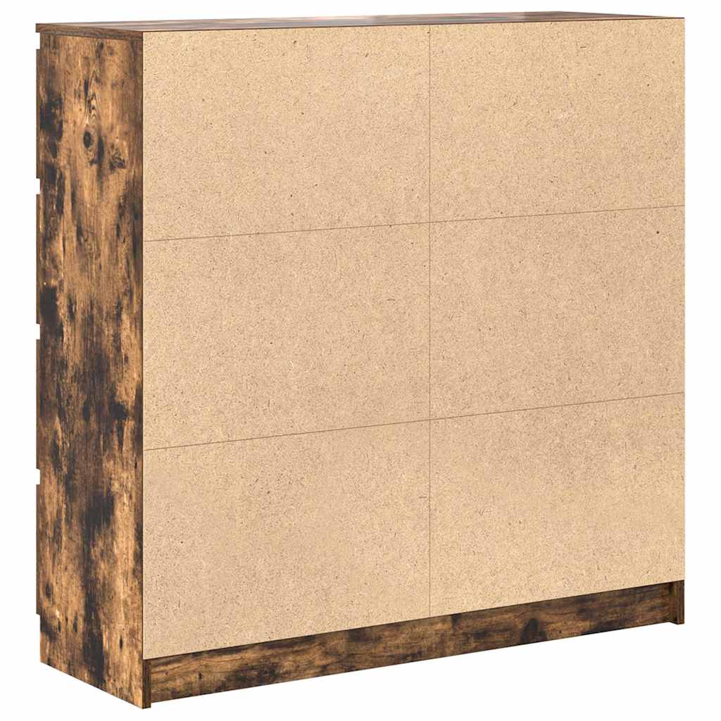 Sideboard Smoked Oak 100x35x99 cm Engineered Wood
