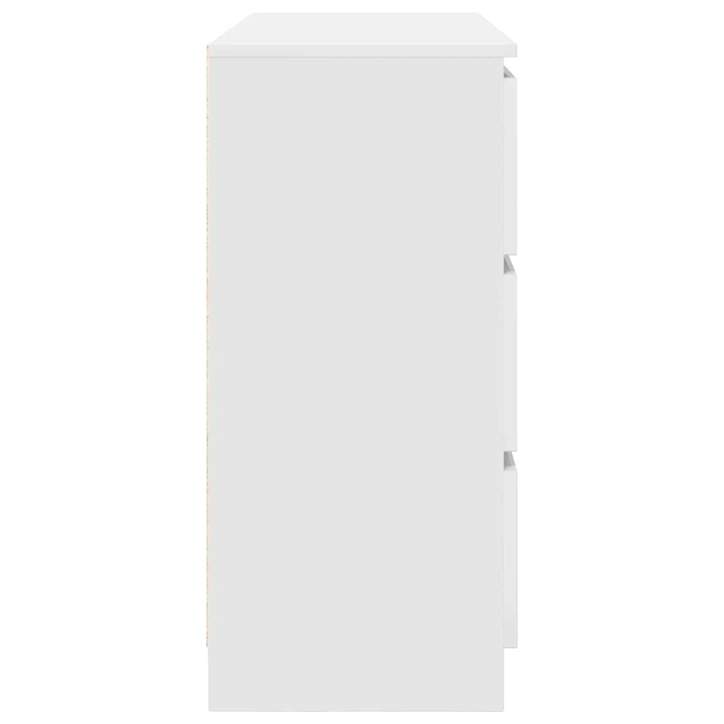 Sideboard White 100x35x76 cm Engineered Wood