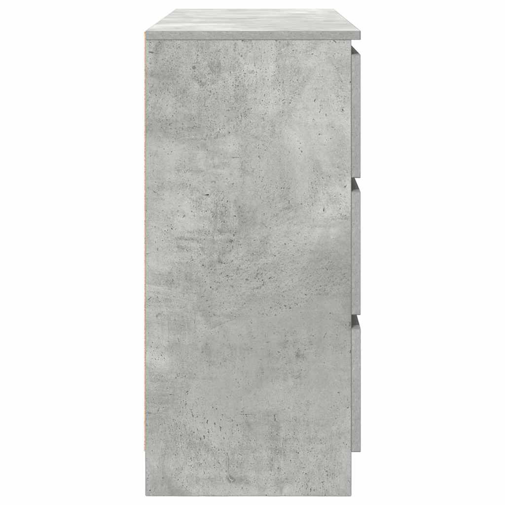 Sideboard Concrete Grey 100x35x76 cm Engineered Wood