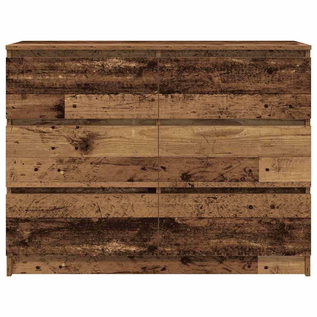 Sideboard Old Wood 100x35x76 cm Engineered Wood