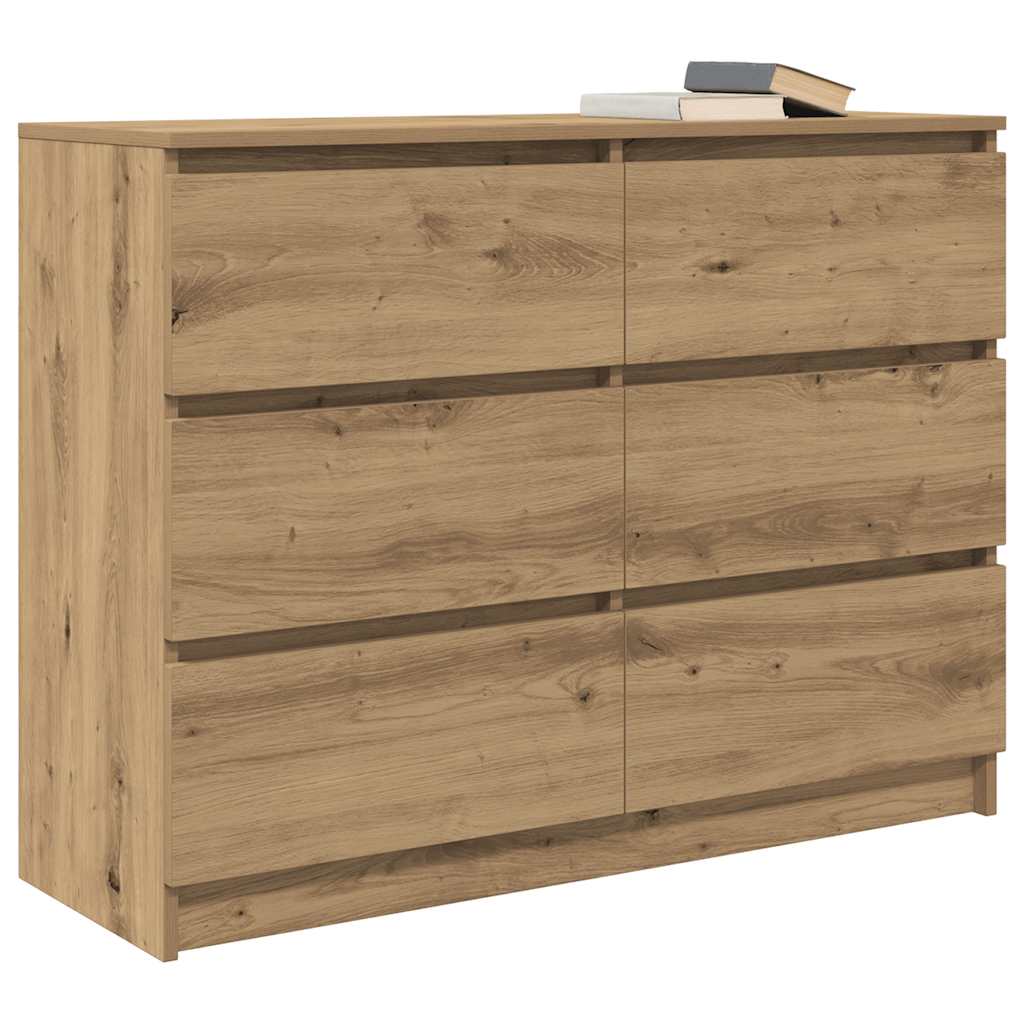Sideboard Artisan Oak 100x35x76 cm Engineered Wood