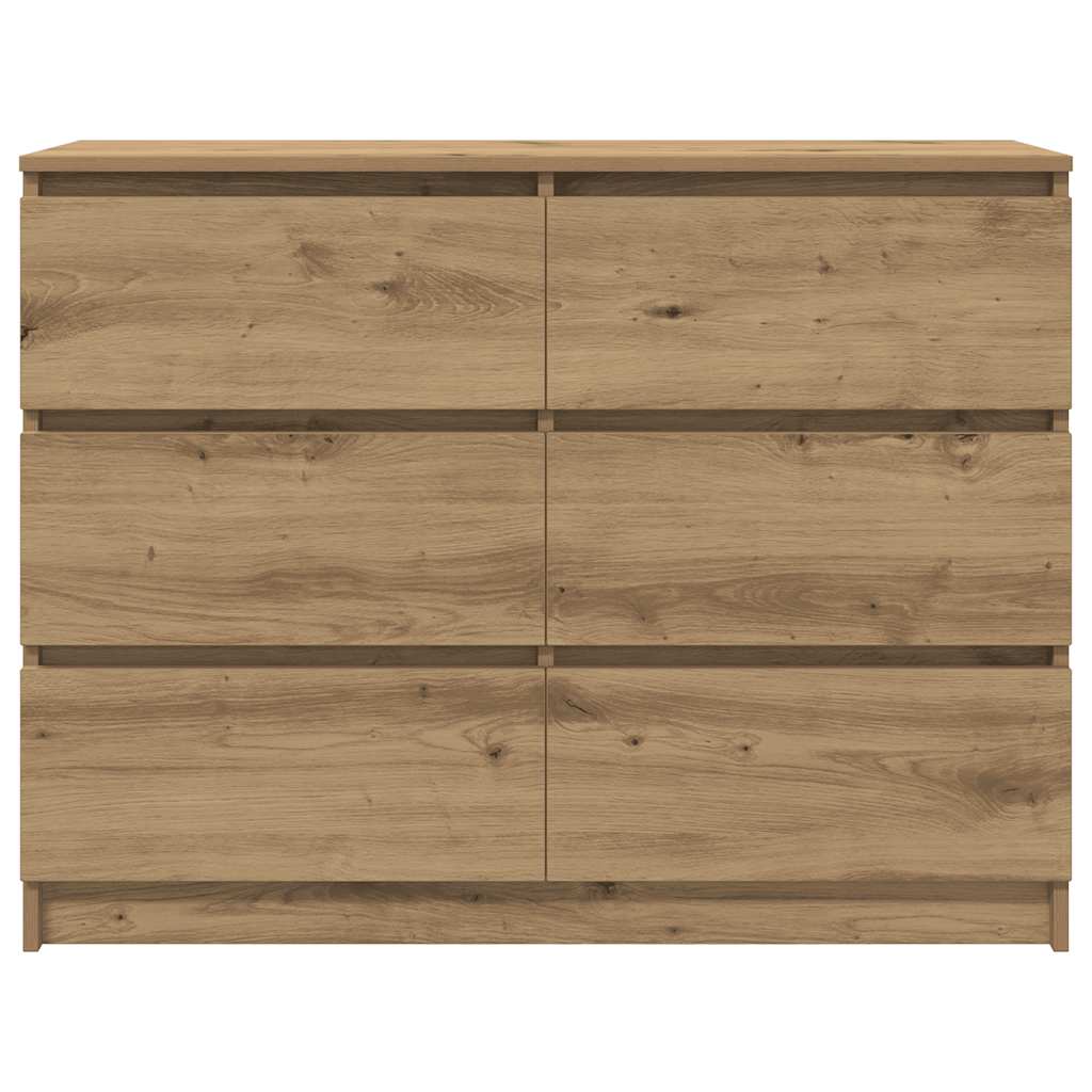 Sideboard Artisan Oak 100x35x76 cm Engineered Wood