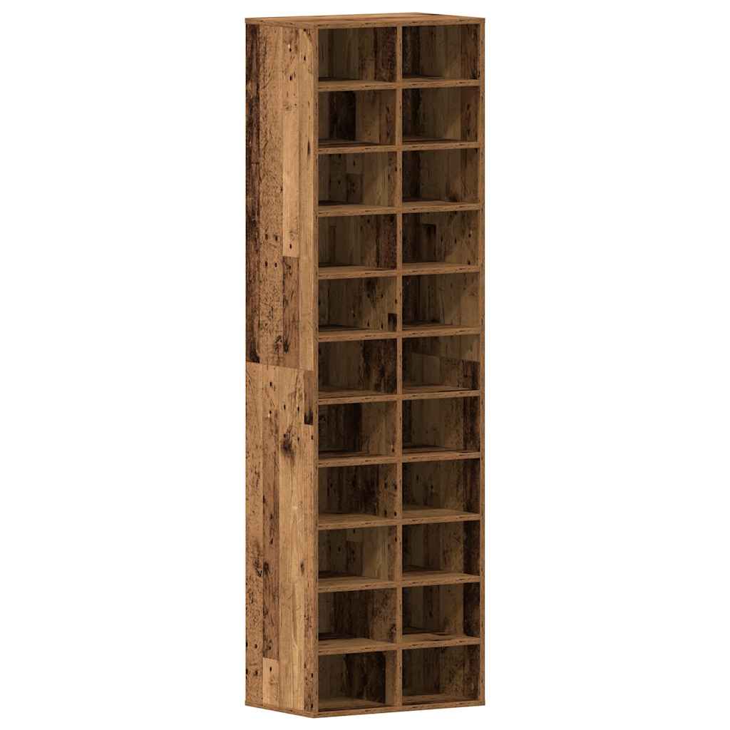 Modern Wooden Large Open Shoe Storage Cabinet Unit With 22 Compartments