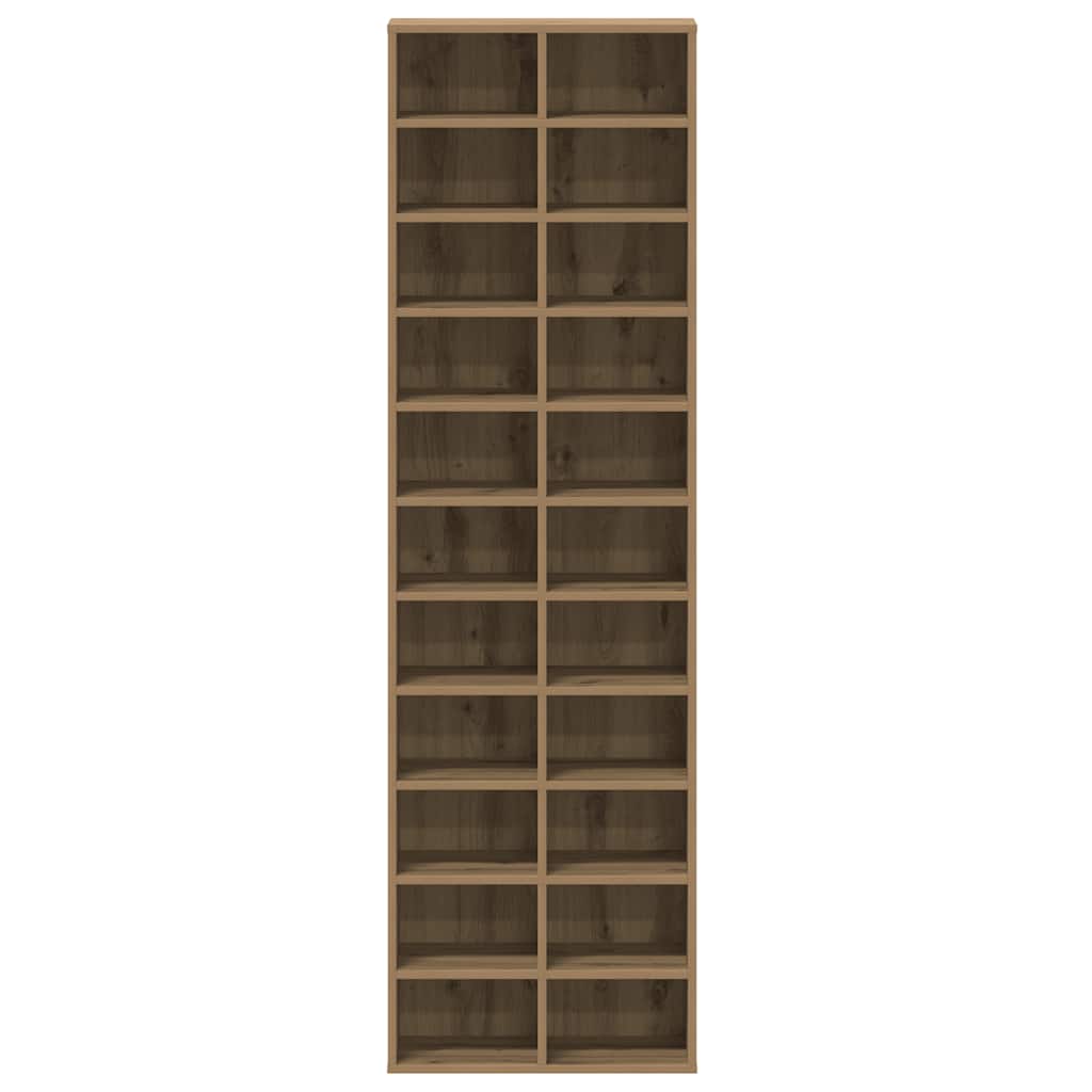Modern Wooden Large Open Shoe Storage Cabinet Unit With 22 Compartments