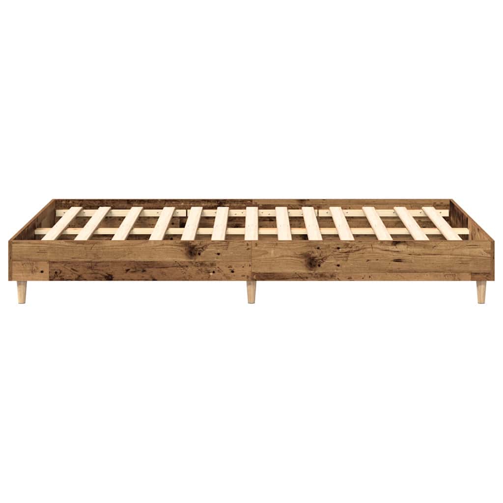 Bed Frame No Mattress Old Wood 120x200 cm Engineered Wood