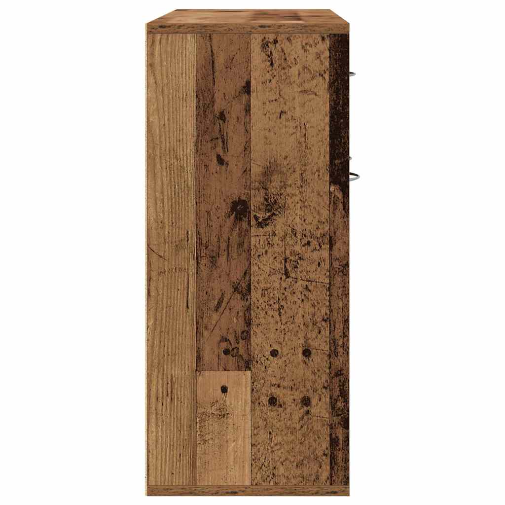 Modern Wooden Sideboard Storage Cabinet Unit With 3 Doors & Drawer Wood