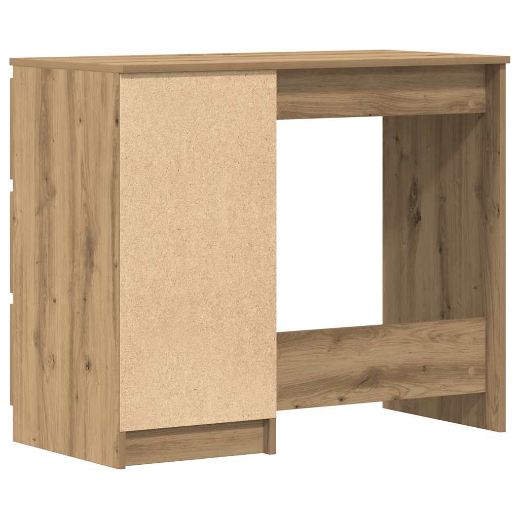 Modern Wooden Home Office Computer Desk Table With 3 Storage Drawers