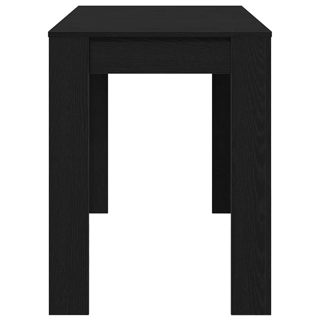 Dining Table Black Oak 120x60x76 cm Engineered Wood