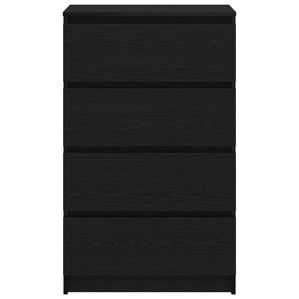 Sideboard Black Oak 60x35x98.5 cm Engineered Wood