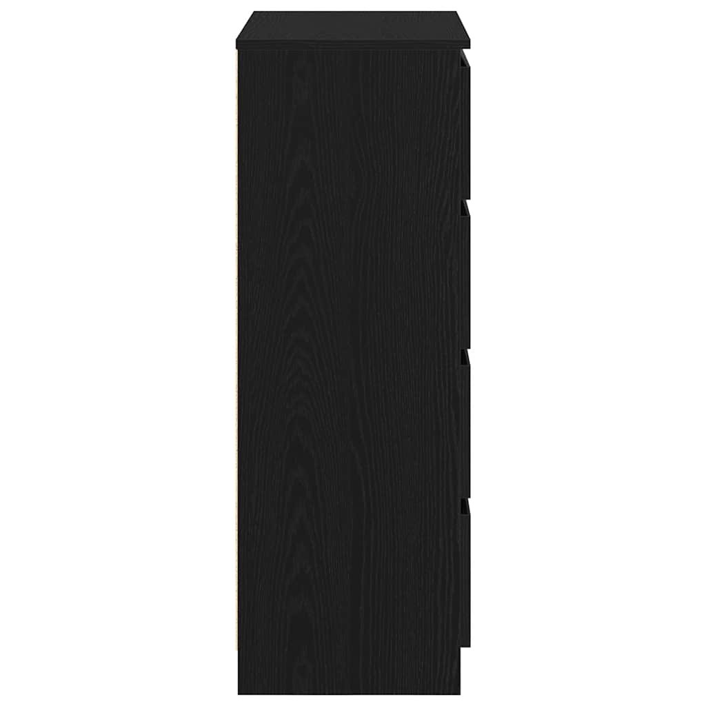 Sideboard Black Oak 60x35x98.5 cm Engineered Wood
