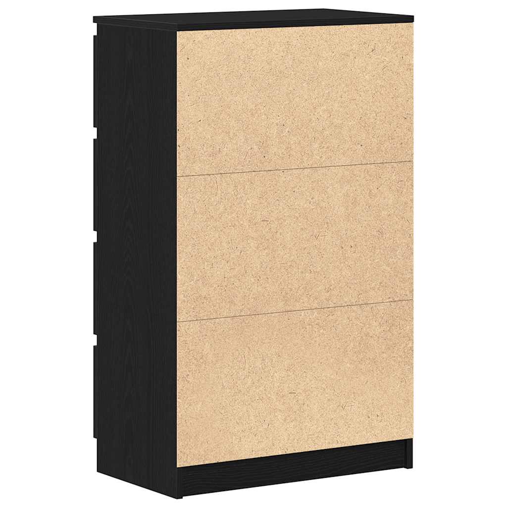 Sideboard Black Oak 60x35x98.5 cm Engineered Wood