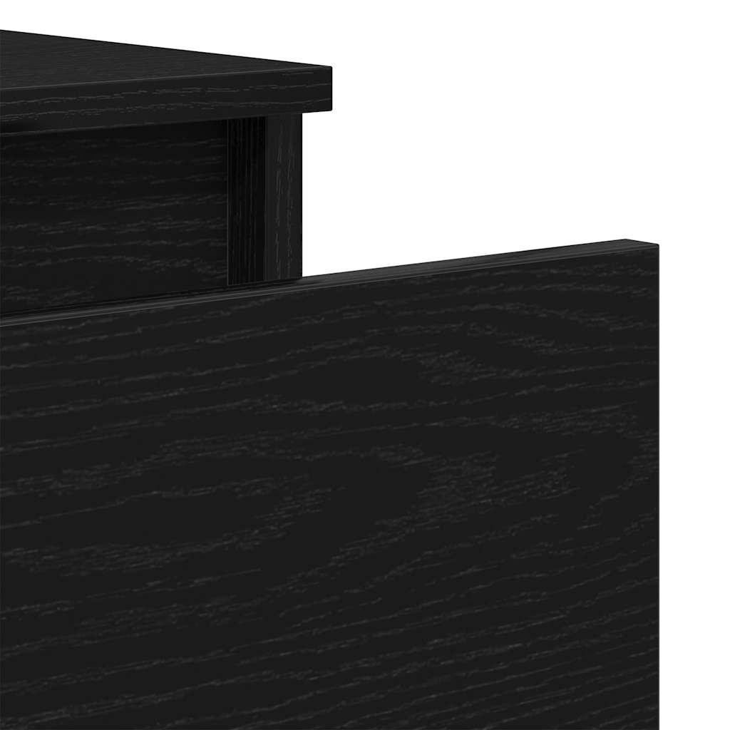 Sideboard Black Oak 60x35x98.5 cm Engineered Wood
