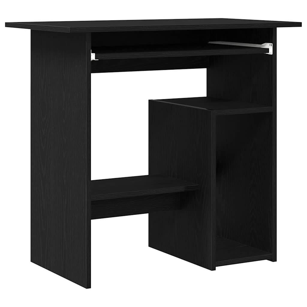 Modern Wooden Home Office Computer Desk Table With Keyboard Tray Storage