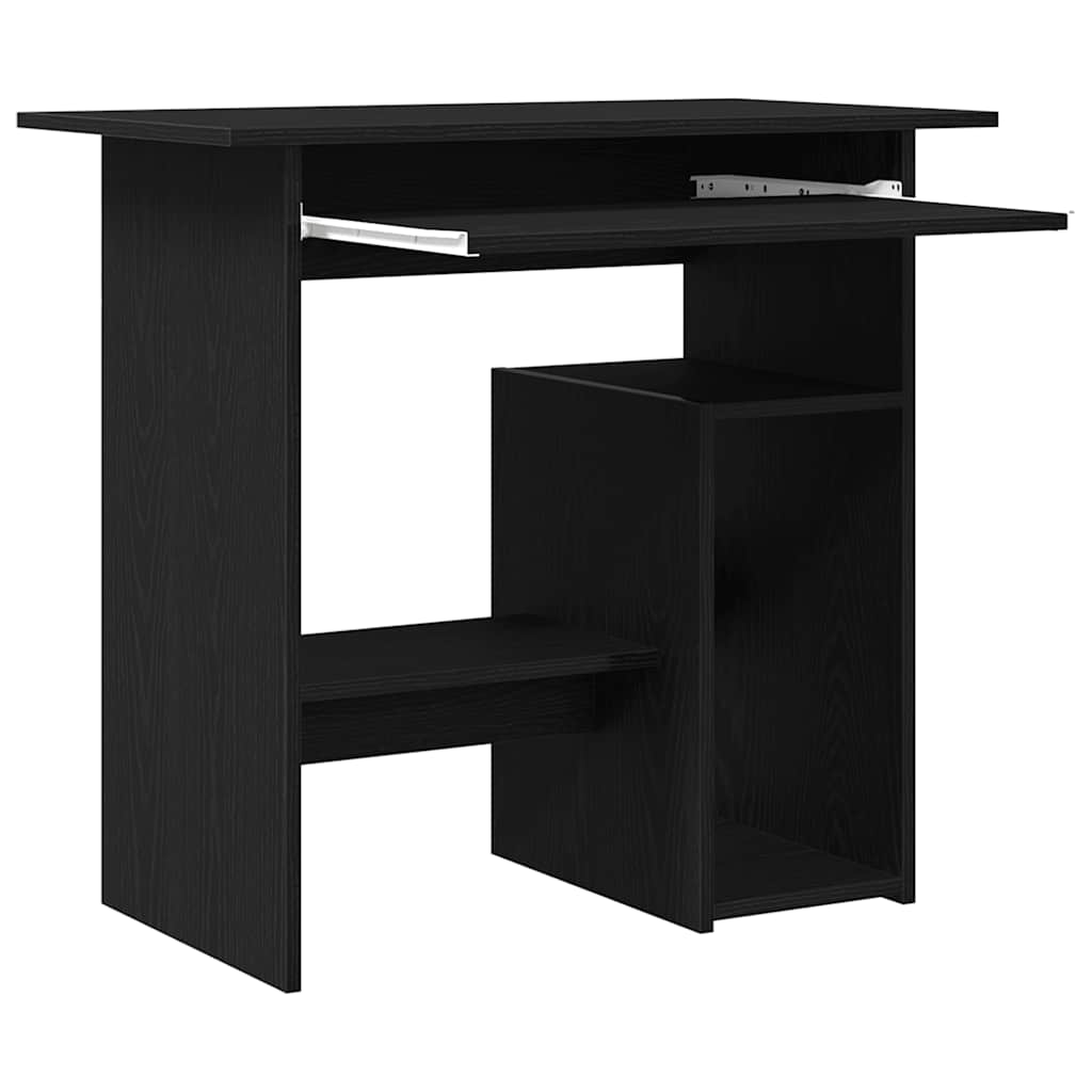 Modern Wooden Home Office Computer Desk Table With Keyboard Tray Storage