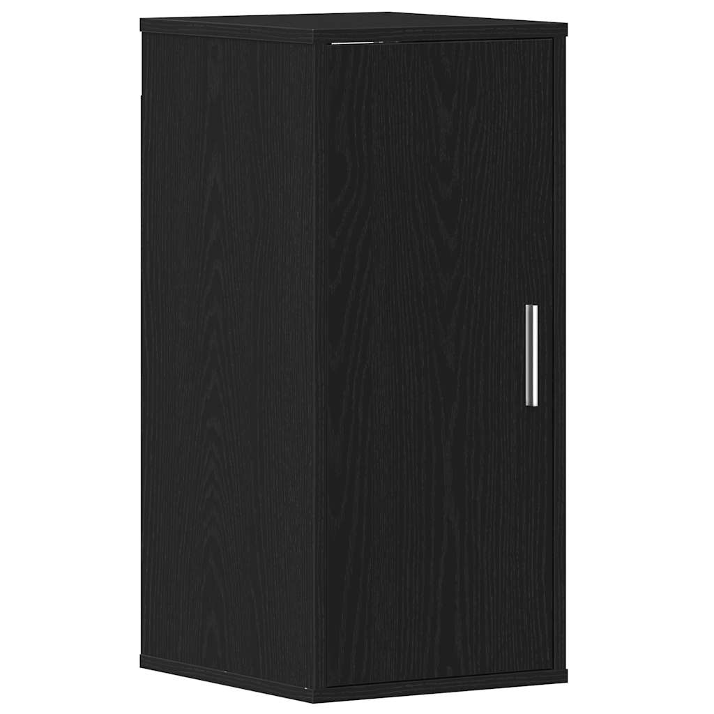 Shoe Cabinet Black Oak 32x35x70 cm Engineered Wood