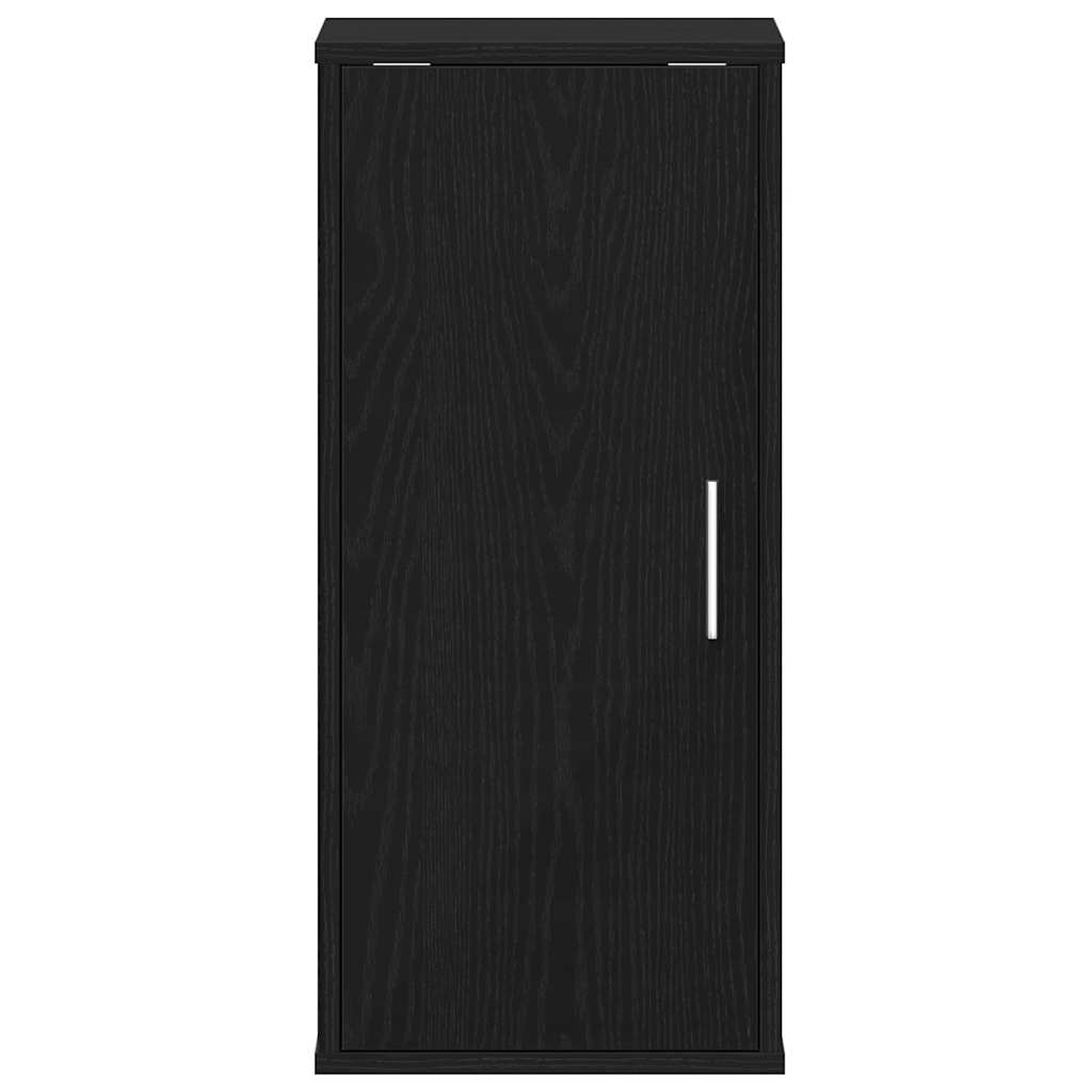 Shoe Cabinet Black Oak 32x35x70 cm Engineered Wood