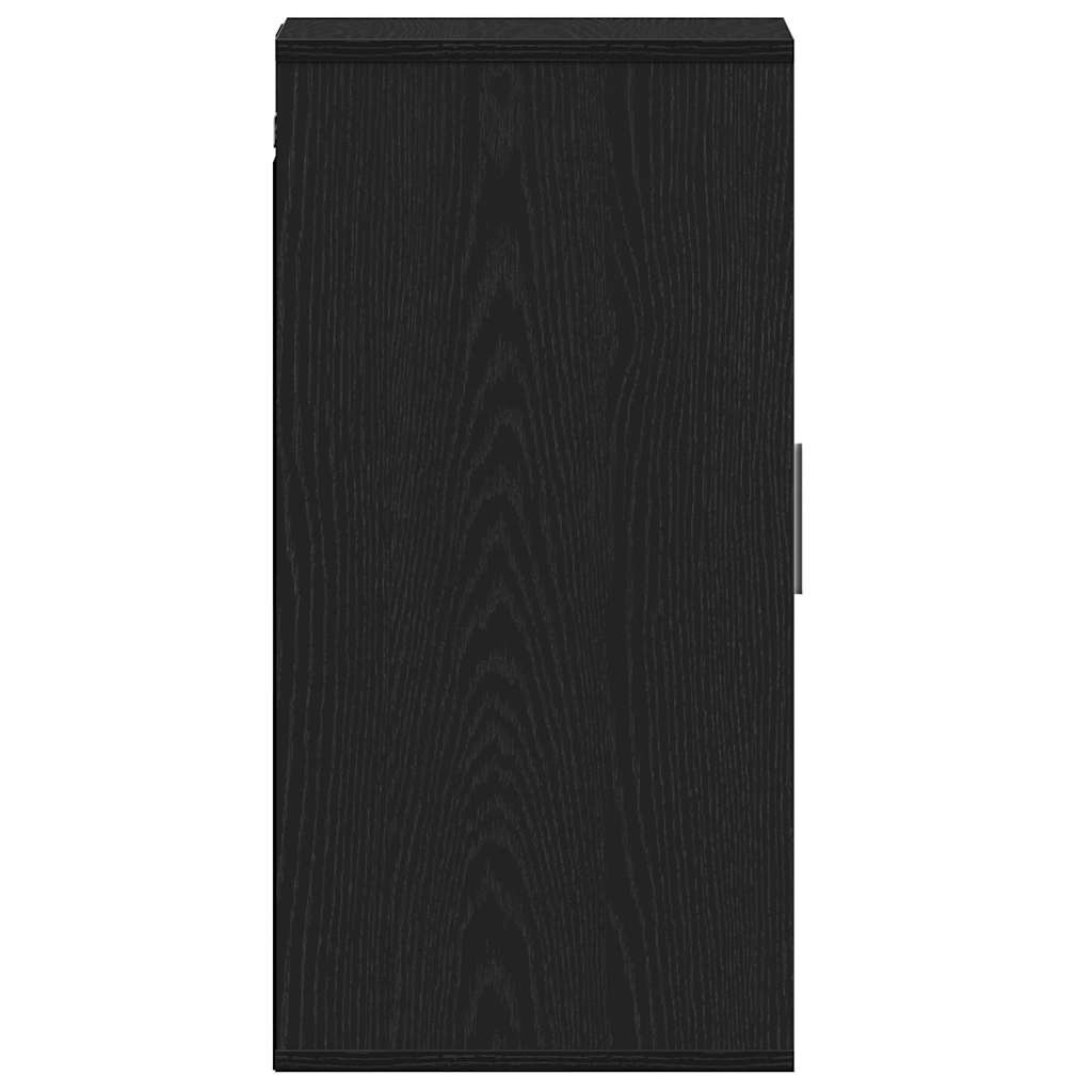 Shoe Cabinet Black Oak 32x35x70 cm Engineered Wood