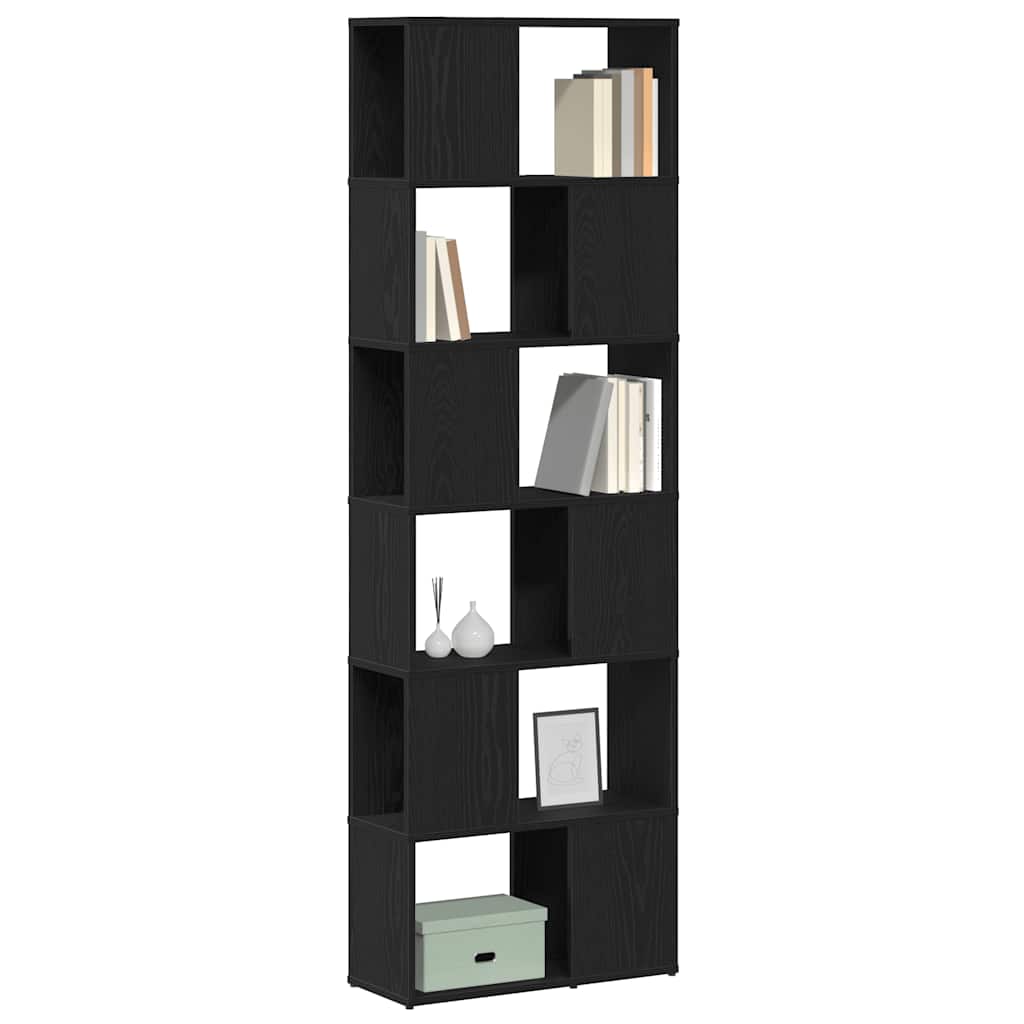 Modern Wooden Tall Open Bookcase Book Storage Cabinet Room Divider Wood