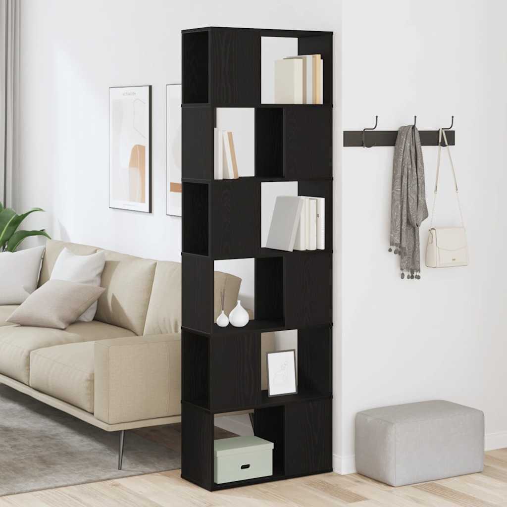 Modern Wooden Tall Open Bookcase Book Storage Cabinet Room Divider Wood